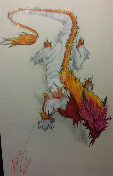 The White Flame Dragon by skategodman123 on DeviantArt