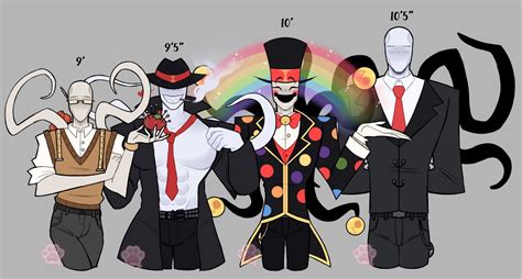 Slender Brothers Height Chart Creepypasta Cute Fandom Drawing Cute Drawings