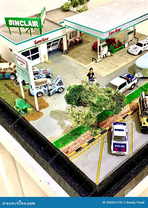 A Classic Gas Station Miniature Toys Editorial Image Image Of Play