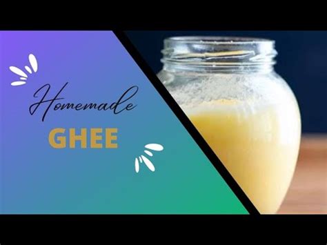 Homemade Ghee From Milk Cream Ghee Homemade Youtube