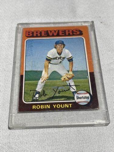 1975 TOPPS 223 ROBIN YOUNT ROOKIE RC BREWERS HOF EBay