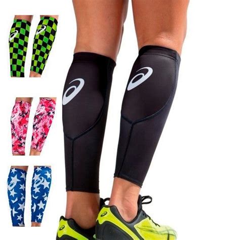 Details About Asics Calf Shin Leg Compression Sleeves Running