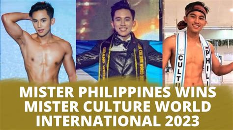 Mister Philippines Panalo Sa Mister Culture World International