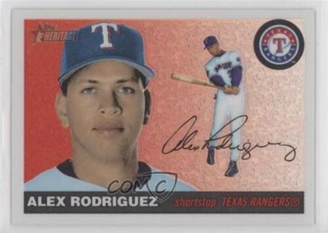 Topps Heritage Chrome Refractor Alex Rodriguez Thc Ebay