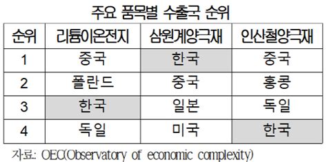 韓 배터리 산업 수출 핵심광물 공급망 재구축해야 디지털타임스