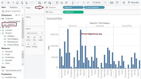 Stacked Bar Chart in Tableau