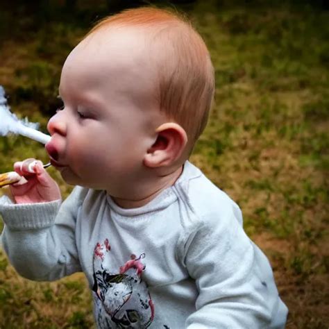 Baby Smoking Crack Realistic Stable Diffusion