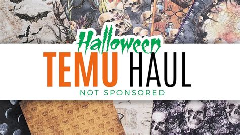 Huge Halloween Temu Haul Of Craft Supplies And How I Use Them Youtube