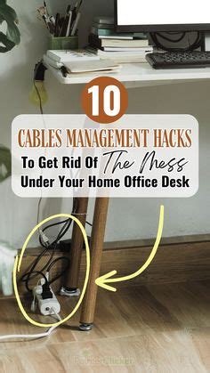 10 Genius Cable Management Hacks For A Clutter Free Home Office Desk In