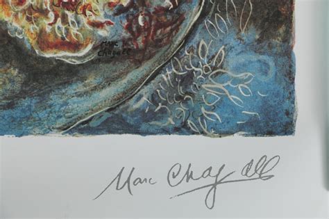 Reproduction Offset Lithograph After Marc Chagall Bella Ebth