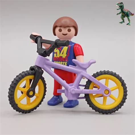 Playmobil Ni O Bicicleta Morada Infantil Bici Bmx Ciclismo Carrera