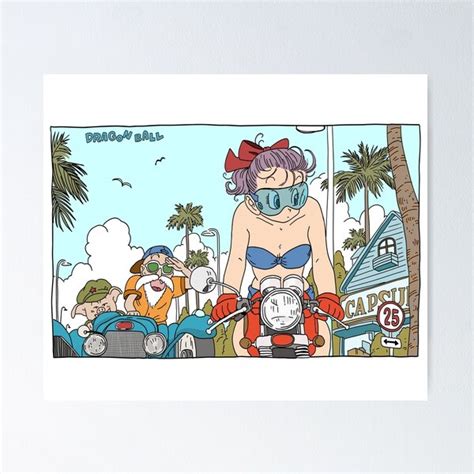 "Bulma and Roshi - Dragon Ball Retro" Poster for Sale by La Ermitania ...