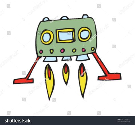 Spaceship Cartoon Drawing - Drawing A Cartoon Spaceship | Bocdicwasuch