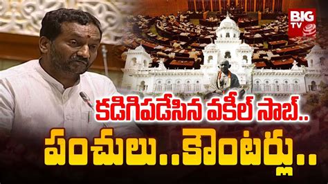 BJP MLA Raghunandan Rao Powerful Speech In Telangana Assembly BIG TV