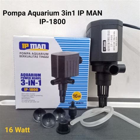 Jual Pompa Aquarium Power Heads 3IN1 Filter Celup IP MAN 1P 1800 16