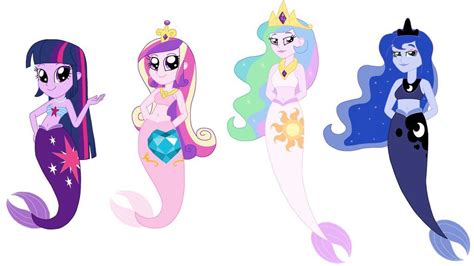 Eg Mermaid Princesses By Cruelladevil84 On Deviantart My Little Pony