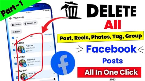 How To Delete All Facebook Post In One Click Remove Fb All Posts 2023