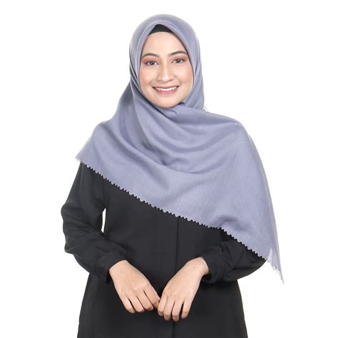 Jual Umama Scarf Kerudung Polos Segi Empat Basic Voal Uniform Laser