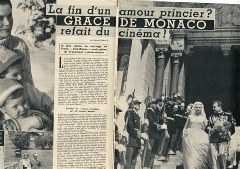 COUPURE DE PRESSE Clipping 1962 Grace De Monaco 4 Pages EUR 5 00