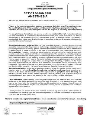 Fillable Online Preoperative Evaluation And Preparation For Anesthesia