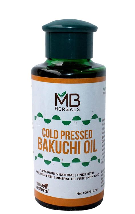 Mb Herbals Bakuchi Oil 100ml 3 5 Fl Oz 100 Pure Psoralea Corylifolia Oil Cold Pressed For