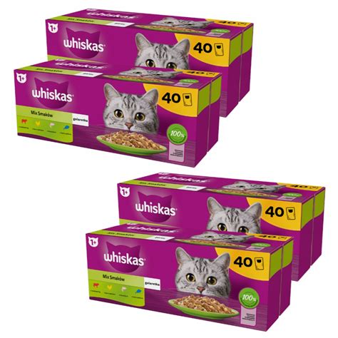 WHISKAS Karma Kota w Galaretce Mix Smaków 160x85g 13183397975 Allegro pl