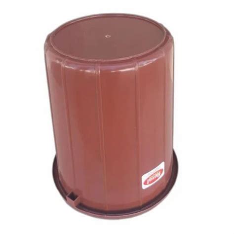 Multicolor Open Top 13 L Round Plastic Dustbin Without Lid For Multi