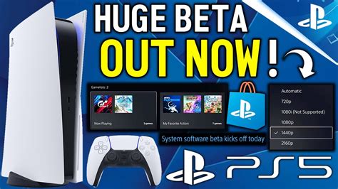 Huge New Ps5 Beta Update Out Right Now Big Feature Finally More New