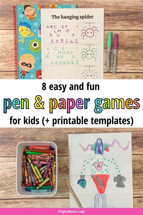 8 easy pen and paper games your kids will love | Pen and paper games ...