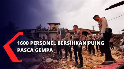 Ribuan Aparat Bantu Bersihkan Puing Pasca Gempa Cianjur YouTube