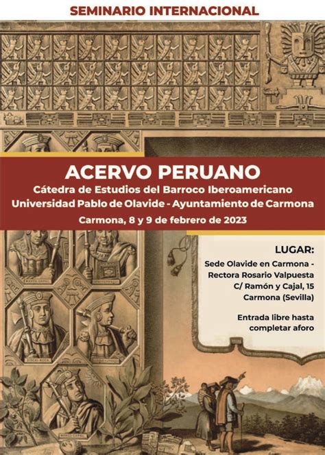 Seminario Internacional Acervo Peruano C Tedra De Estudios Del Barroco