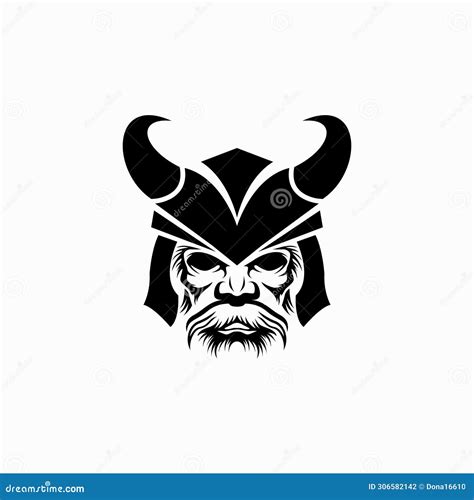 Viking Head Stock Vector Illustration Of Brand Graphic 306582142