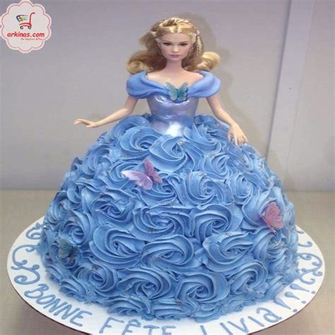 Blue Barbie Cake Online Bangladesh In 2021 Doll Cake Barbie Doll