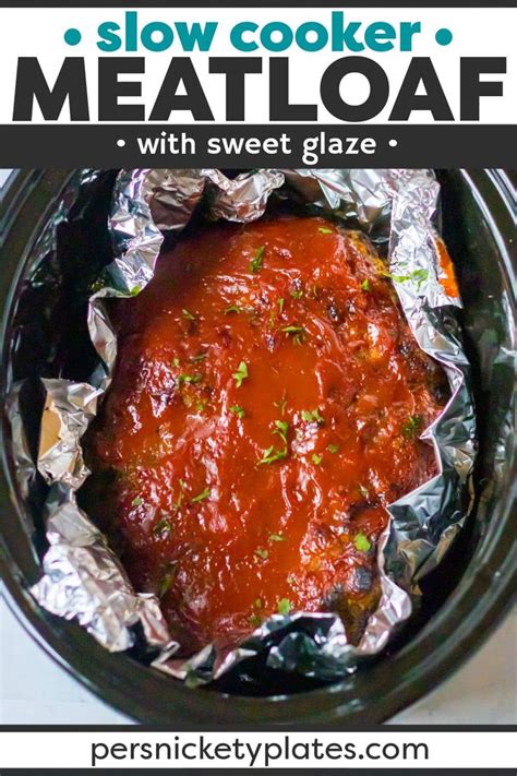 Slow Cooked Deliciously Seasoned Meatloaf Smothered In A Sweet And