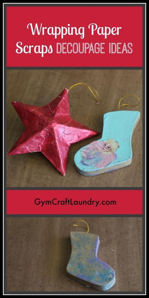 Decoupage ideas for easy kids Handmade Christmas Ornaments