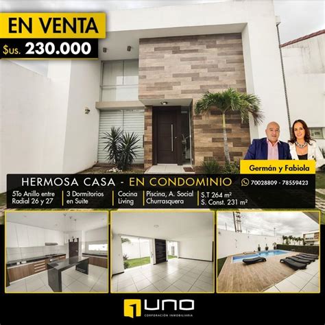 Casa En Venta En ZONA NORTE Santa Cruz De La Sierra Santa Cruz U D