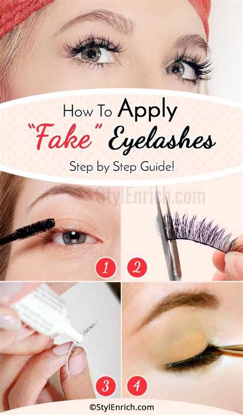 How To Apply Fake Eyelashes Steps