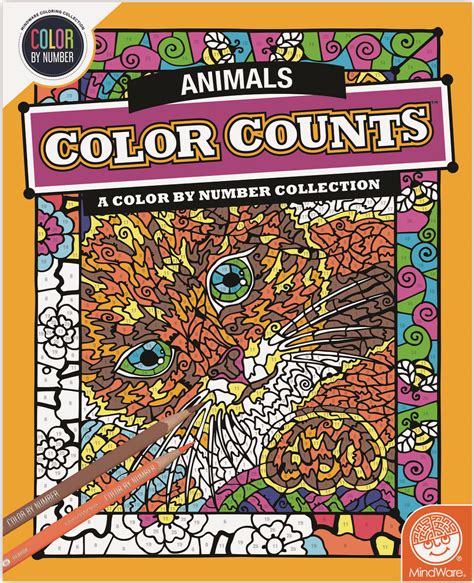 Color Counts: Animals - Colour By Number - Kite and Kaboodle