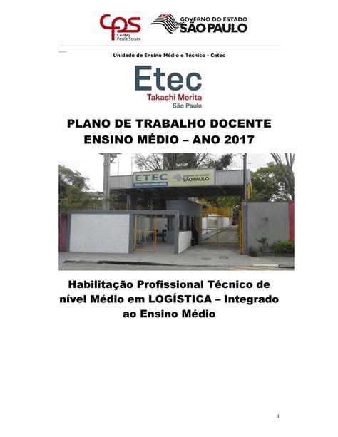 PDF PLANO DE TRABALHO DOCENTE ENSINO MÉDIO ANO 2017etectm