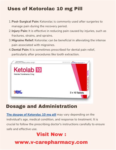 Ppt Unlocking The Power Of Ketorolac 10 Mg Pill Pain Relief Made