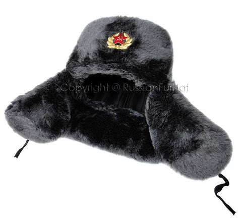 Ushanka Russian Winter Warm Classic Fur Hat Gray