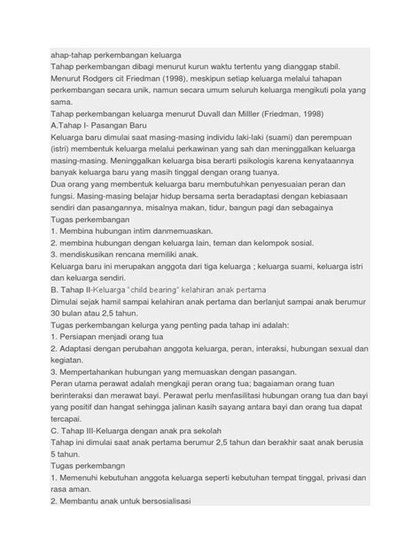 Tahap Perkembangan Keluarga Pdf