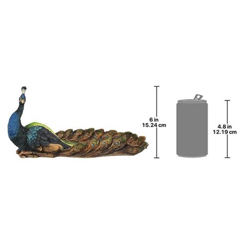 Pleasing Peacock Sculptural Dish Design Toscano