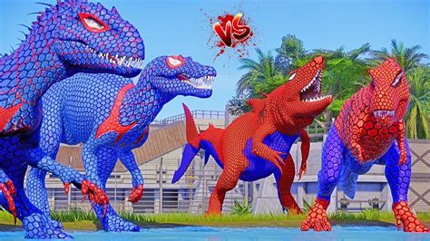 T Rex Hunts Brachiosaurus Spiderman T Rex Vs Spiderman I Rex Spider