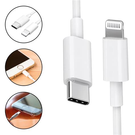 Cabo Carregador Metro Usb C Para Lightning Charger Turbo Submarino