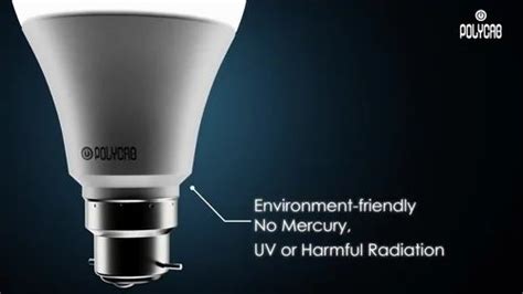 Polycarbonate Polycab 9W Aelius LB LED Bulb 3000K Warm White At Rs 42