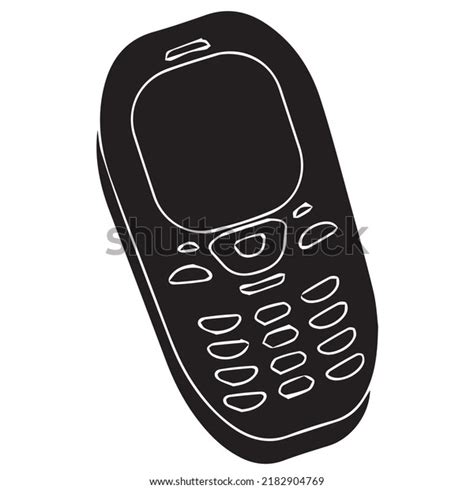 Phone Silhouette Black White Stock Vector (Royalty Free) 2182904769 ...