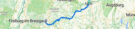 Donaueschingen Sigmaringen Ulm Radroute Bikemap