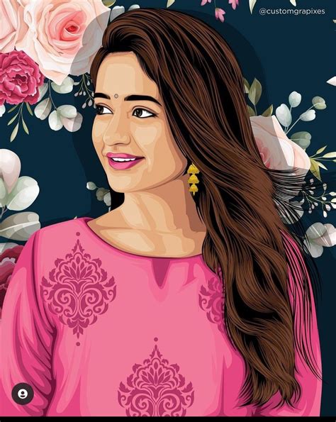 Pin By Yesenia Ospina On Detalle Vector Portrait Girly Art