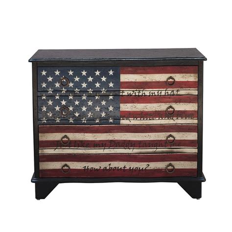 Traditional Styled American Flag Accent Chest Pulaski Furniture | Furniture Cart